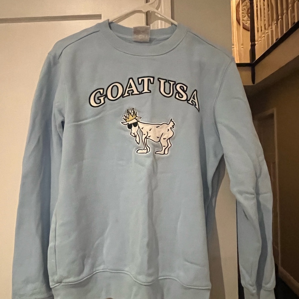 GOAT USA Light Blue Crewneck Sweater for Men